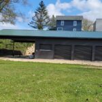 Our new shelter has bathroom facilities,  3 overhead doors and 2 serving windows